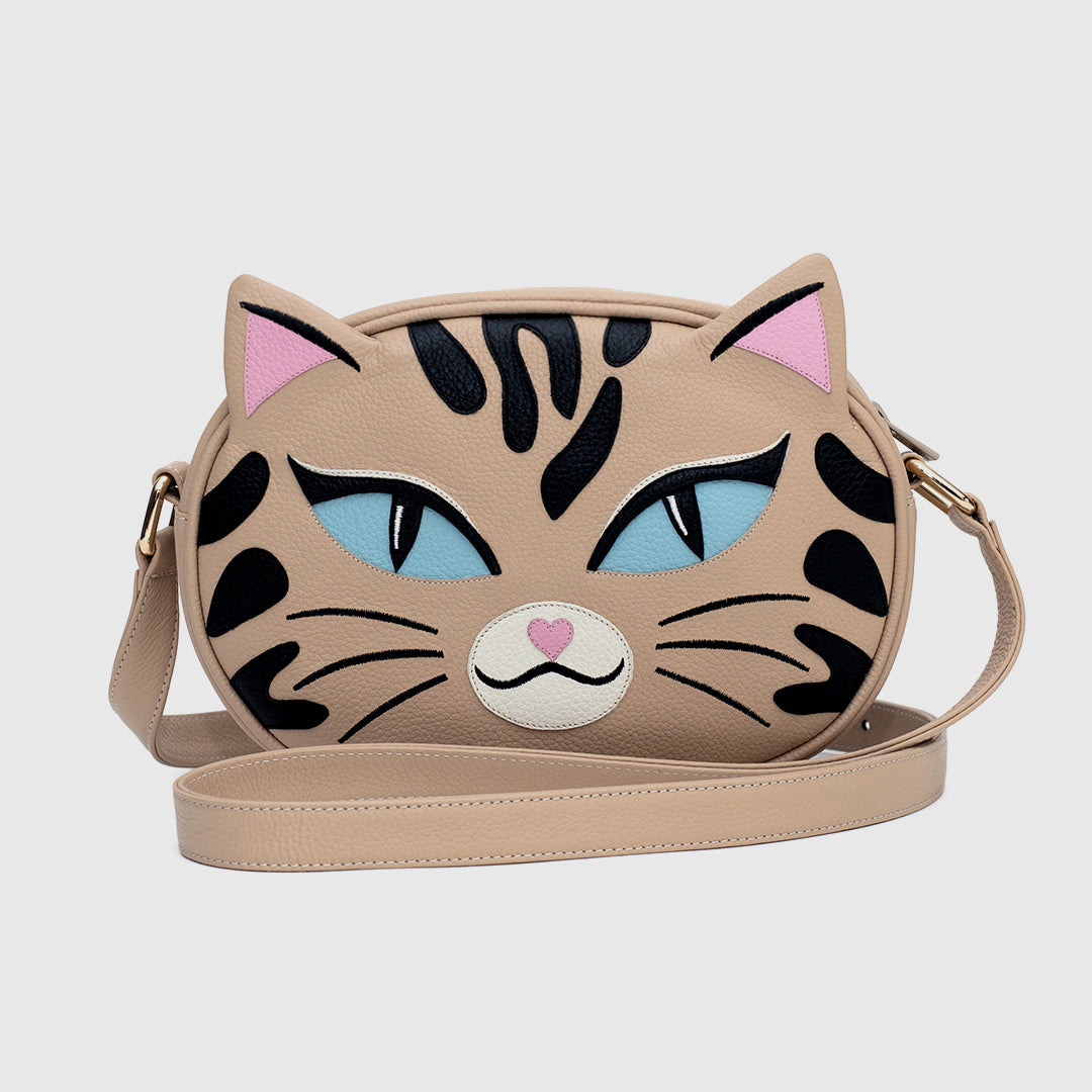 MAXI OVAL BAG VERMUT CAT CREMA