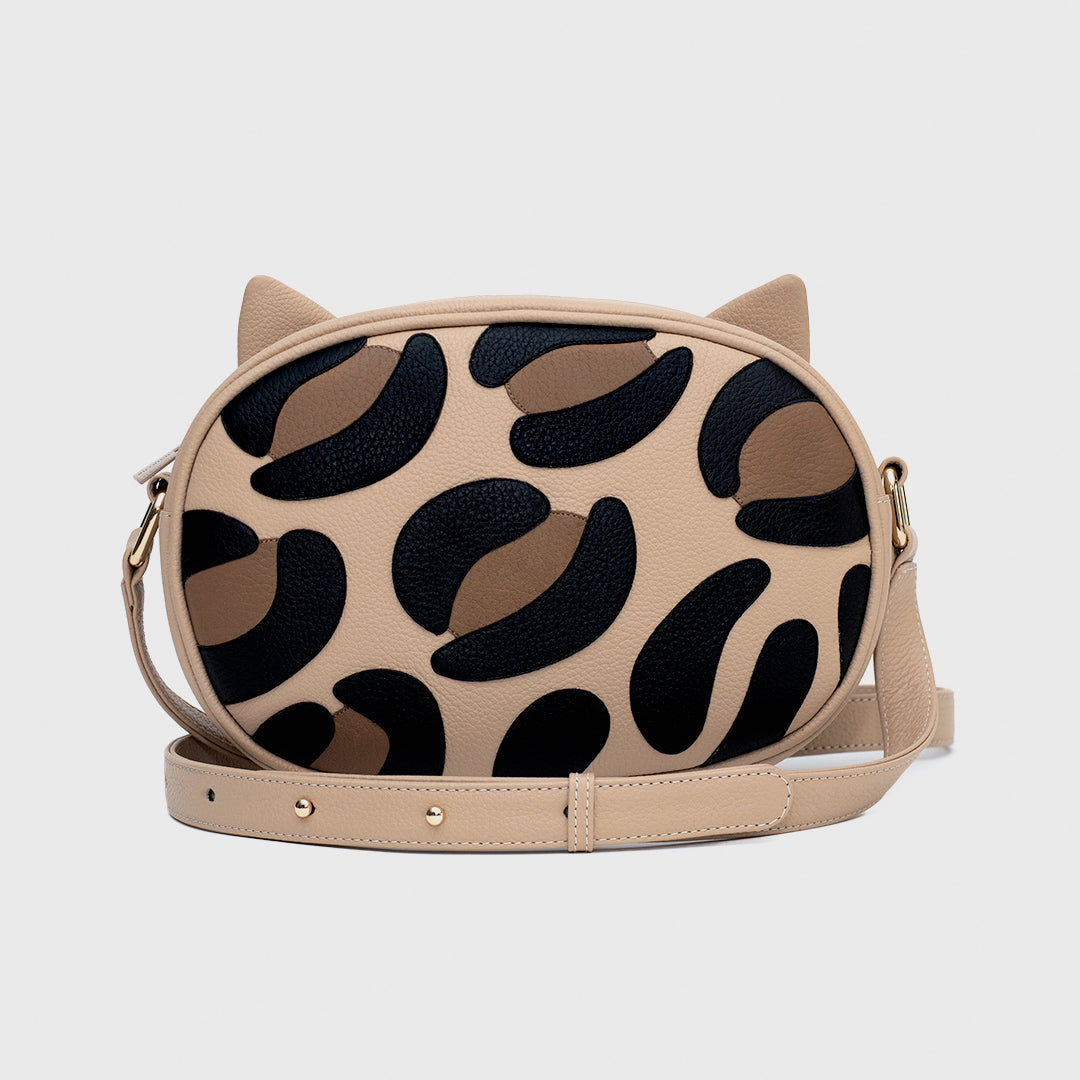 MAXI OVAL BAG VERMUT CAT CREMA