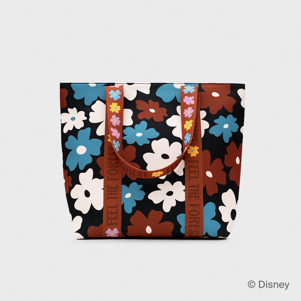MEDIUM BAG WILDWOOD FLOWERS NEGRO