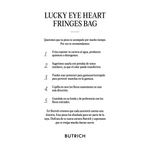 Cargue la imagen en el visor de la galería, LUCKY EYE HEART FRINGES BAG NEGRO
