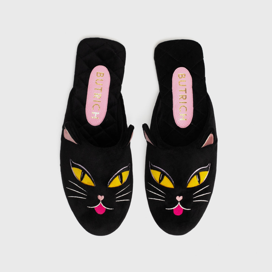 MIDNIGHT CAT SLIPPER NEGRO