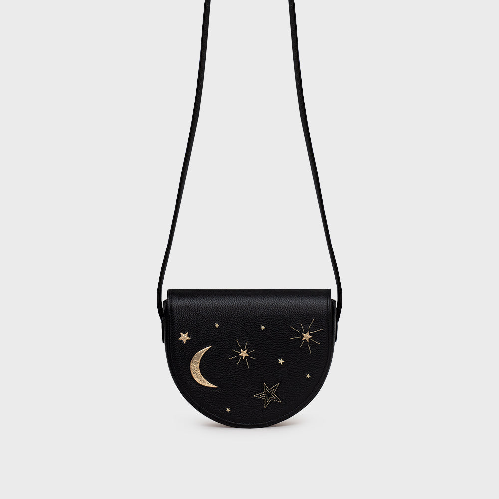 MIDNIGHT COWGIRL SADDLE BAG NEGRO