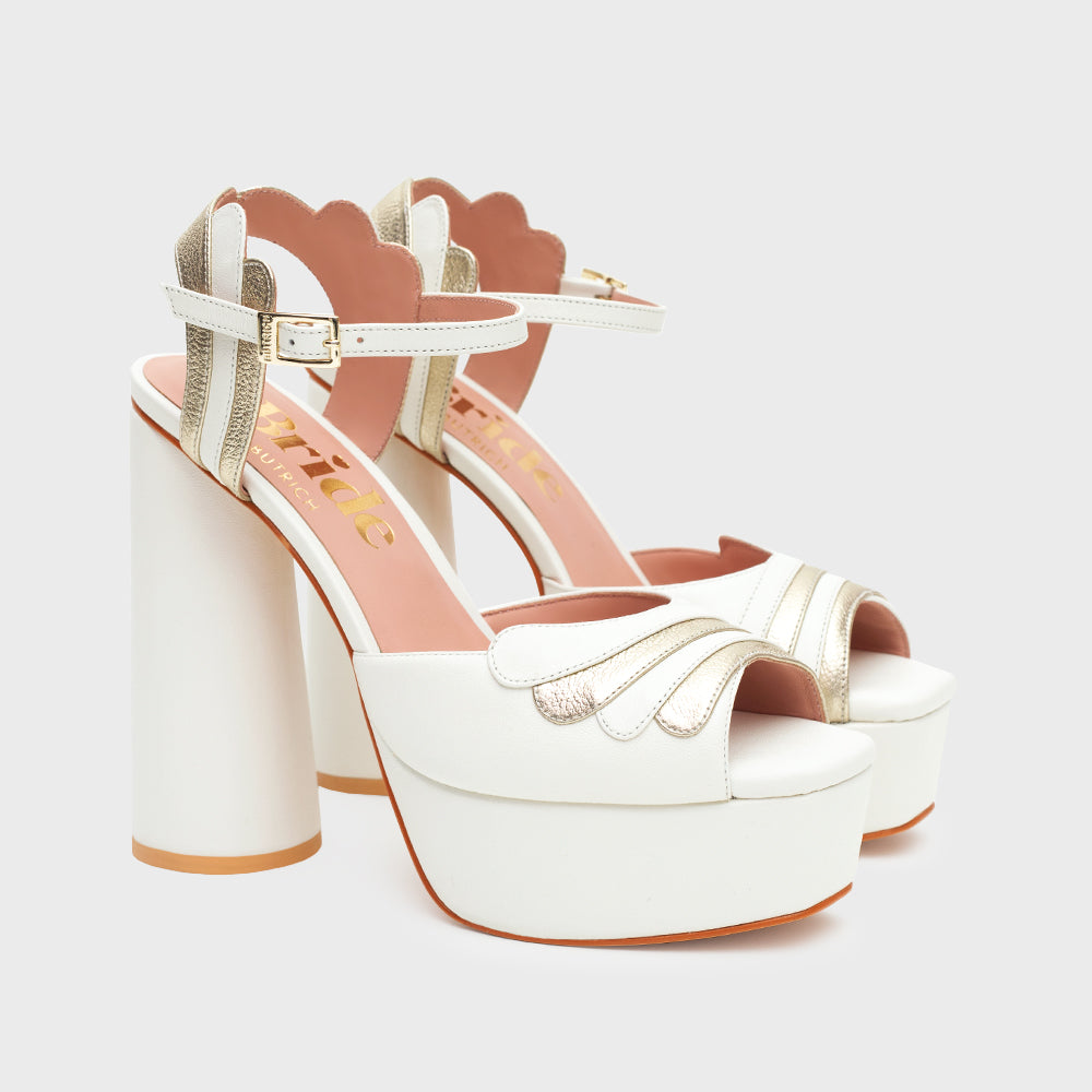 MILENA PLATAFORMA BRIDE HUESO