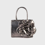 Cargue la imagen en el visor de la galería, MINI RECTANGULAR FERNANDA BAG NEGRO PLATINO
