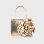 Cargue la imagen en el visor de la galería, MINI RECTANGULAR FERNANDA BAG PLATINO ORO
