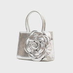 Cargue la imagen en el visor de la galería, MINI RECTANGULAR FERNANDA BAG PLATA
