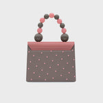 Cargue la imagen en el visor de la galería, MONA BEADED LUNCH BAG GRIS