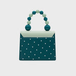 Cargue la imagen en el visor de la galería, MONA BEADED LUNCH BAG VERDE