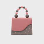 Cargue la imagen en el visor de la galería, MONA BEADED LUNCH BAG GRIS
