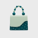 Cargue la imagen en el visor de la galería, MONA BEADED LUNCH BAG VERDE