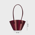 Cargue la imagen en el visor de la galería, NABILA TRAPEZE BAG BORGOÑA