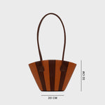 Cargue la imagen en el visor de la galería, NABILA TRAPEZE BAG MARRÓN