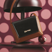 NADIRA FLAP HAND BAG COBRE