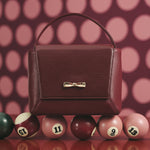 Cargue la imagen en el visor de la galería, NADIRA FLAP HAND BAG BORGOÑA