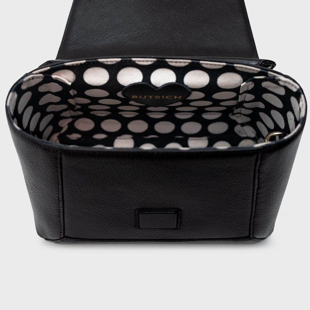 NADIRA FLAP HAND BAG NEGRO