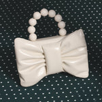 Cargue la imagen en el visor de la galería, NAILA BEADED BOW BAG HUESO