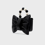 Cargue la imagen en el visor de la galería, NAILA BEADED BOW BAG NEGRO