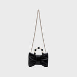 Cargue la imagen en el visor de la galería, NAILA BEADED BOW BAG NEGRO