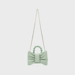 Cargue la imagen en el visor de la galería, NAILA BEADED BOW BAG VERDE