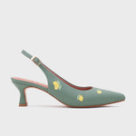 Cargue la imagen en el visor de la galería, NINETTE LEMON MIDI SLINGBACK VERDE