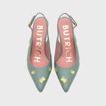 Cargue la imagen en el visor de la galería, NINETTE LEMON MIDI SLINGBACK VERDE