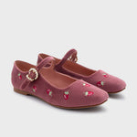 Cargue la imagen en el visor de la galería, NINETTE RASPBERRY FLAT ROSA OSCURO