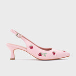 Cargue la imagen en el visor de la galería, NINETTE RASPBERRY MIDI SLINGBACK ROSA