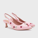 Cargue la imagen en el visor de la galería, NINETTE RASPBERRY MIDI SLINGBACK ROSA
