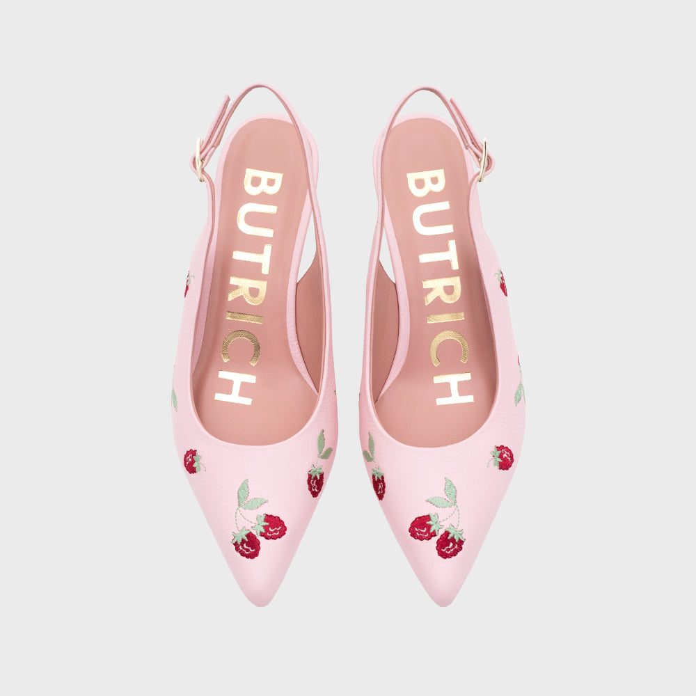 NINETTE RASPBERRY MIDI SLINGBACK ROSA