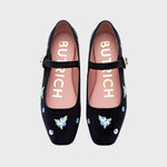 Cargue la imagen en el visor de la galería, NINETTE BLUEBERRY FLAT NEGRO