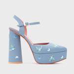 Cargue la imagen en el visor de la galería, NINETTE BLUEBERRY PLATAFORMA CELESTE