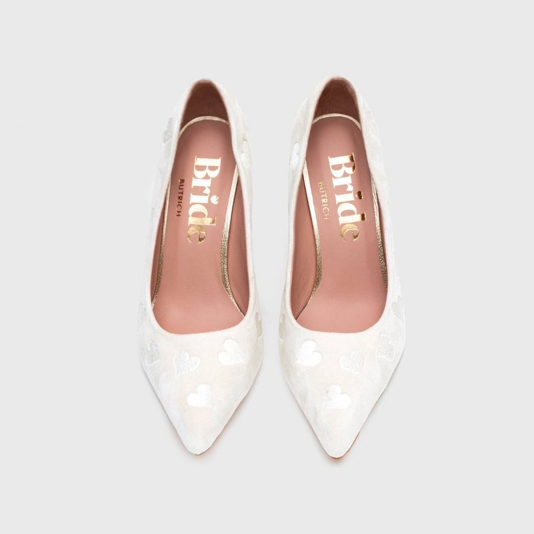 NISHA PUMP BRIDE HUESO