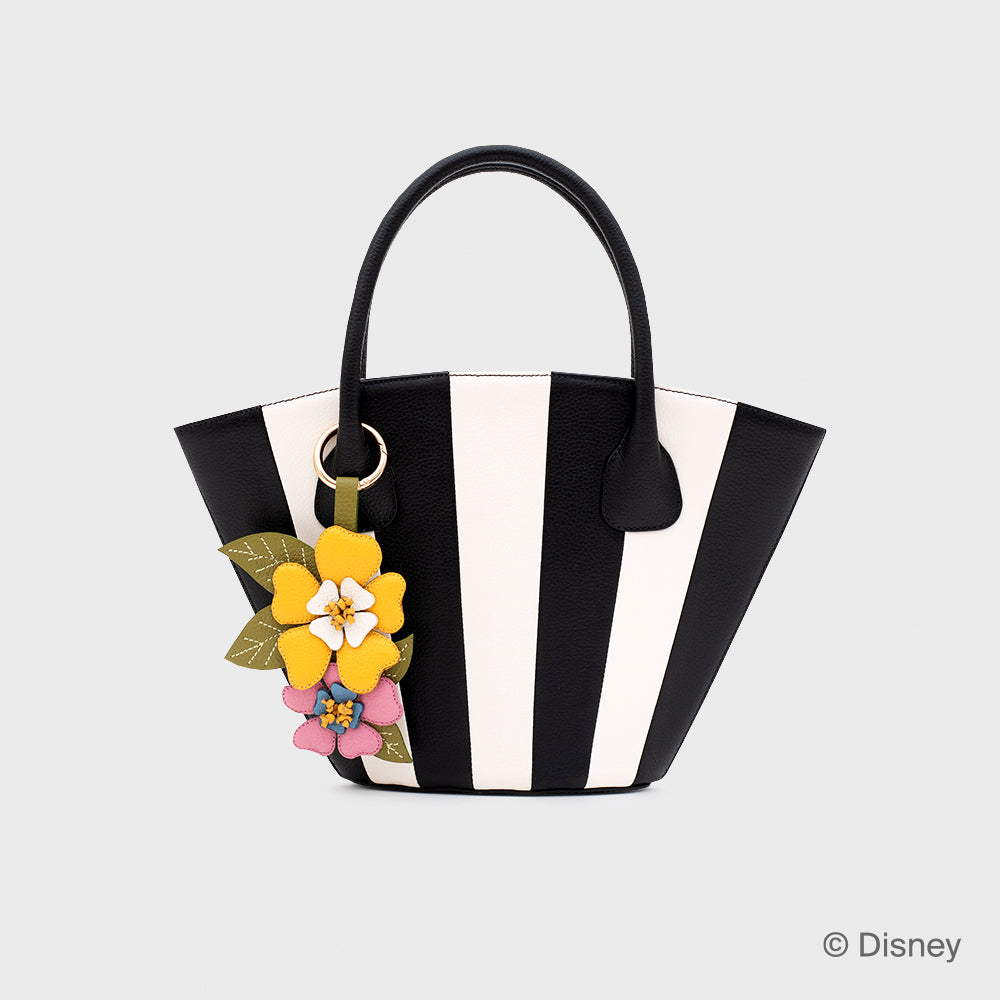 PETUNIA TRAPEZE BAG HUESO NEGRO