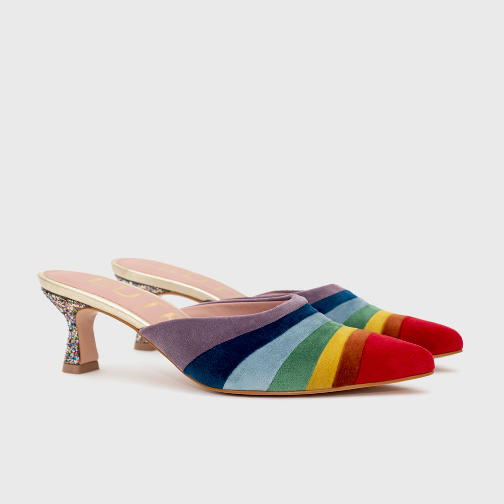 RETRO SUNSHINE MULE MIDI MULTICOLOR