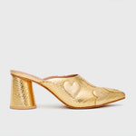 Cargue la imagen en el visor de la galería, ROSALIE MULE PUMP DORADO
