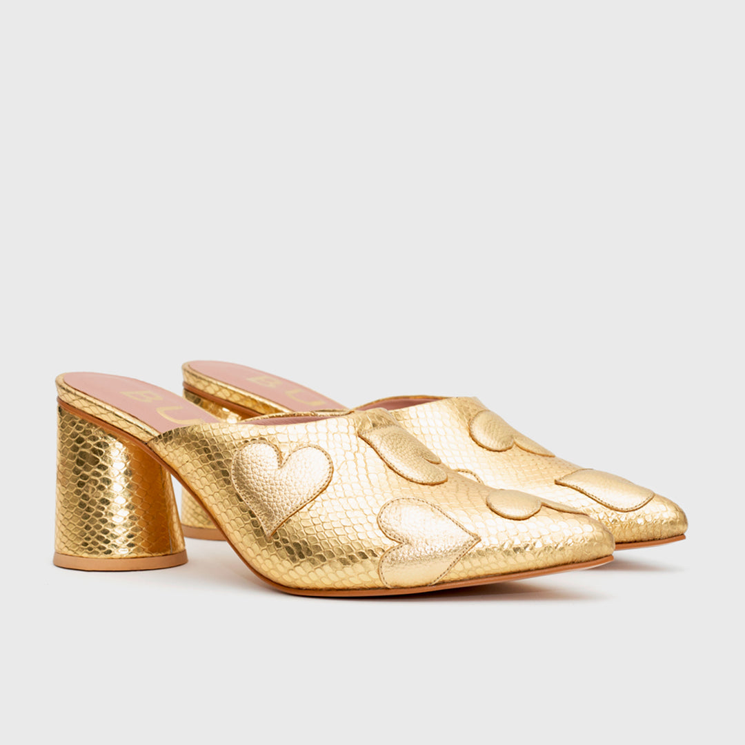 ROSALIE MULE PUMP DORADO