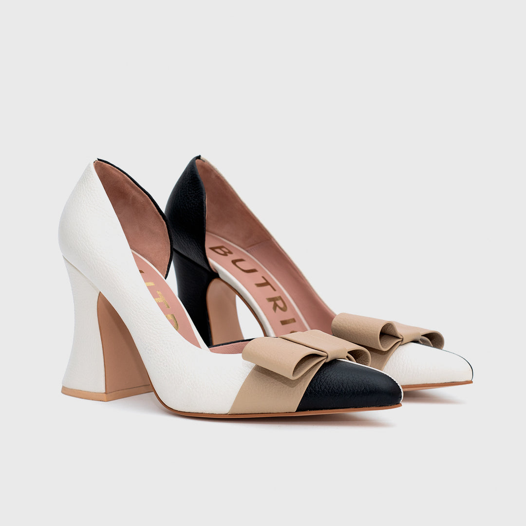 ROSEMERY PUMP HUESO NEGRO