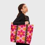 Cargue la imagen en el visor de la galería, SUPER BAG FLOR NARANJA ROSA
