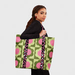 Cargue la imagen en el visor de la galería, SUPER BAG TAMMY FLOWERS VERDE ROSA
