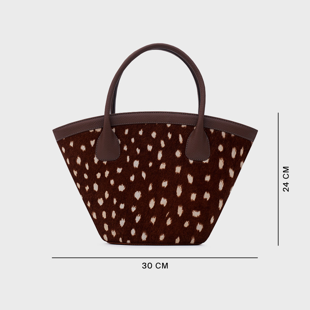 SASKIA TRAPEZE BAG MARRÓN