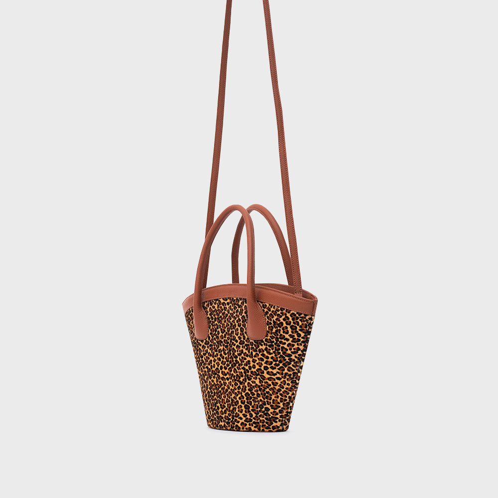 SASKIA TRAPEZE BAG LEOPARDO