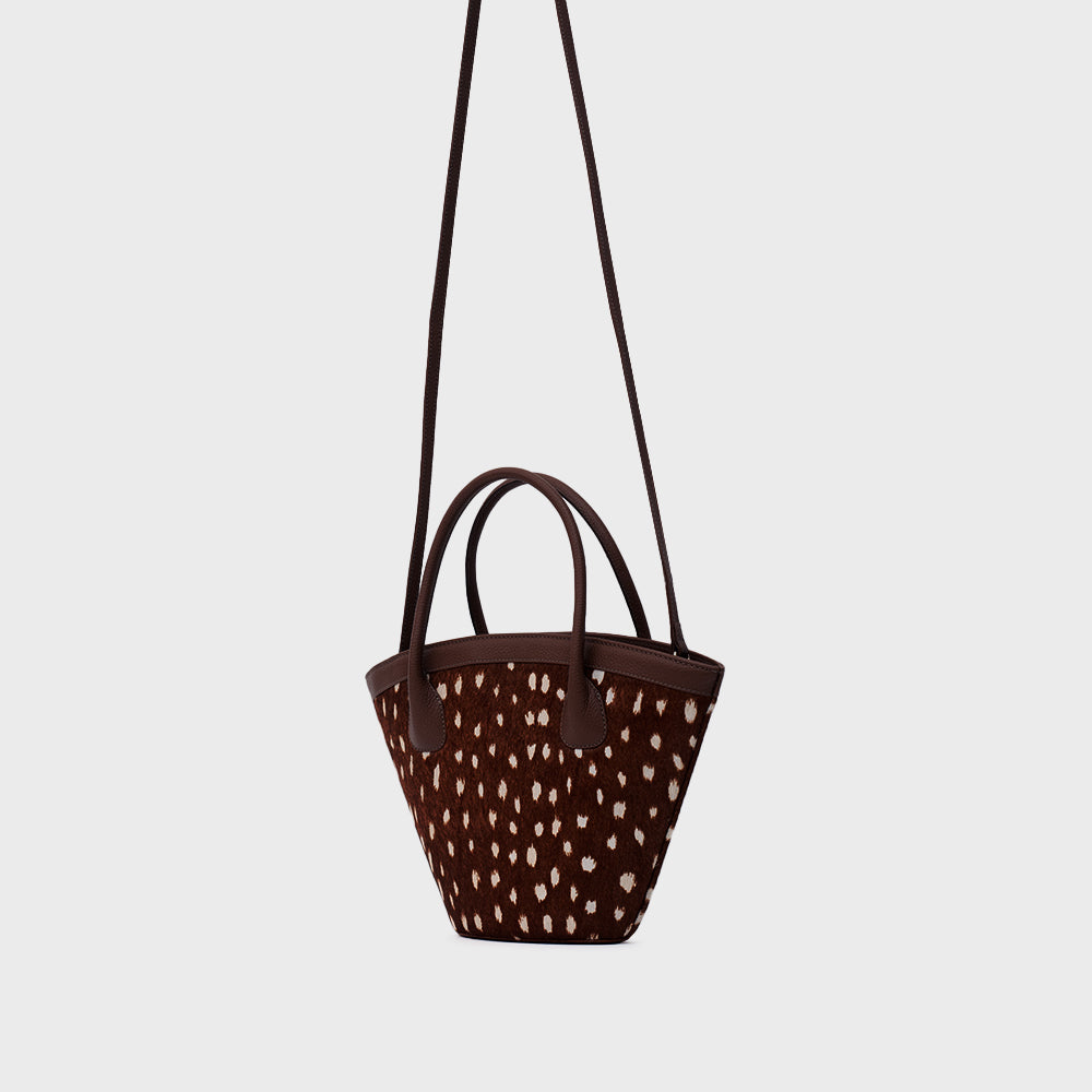 SASKIA TRAPEZE BAG MARRÓN