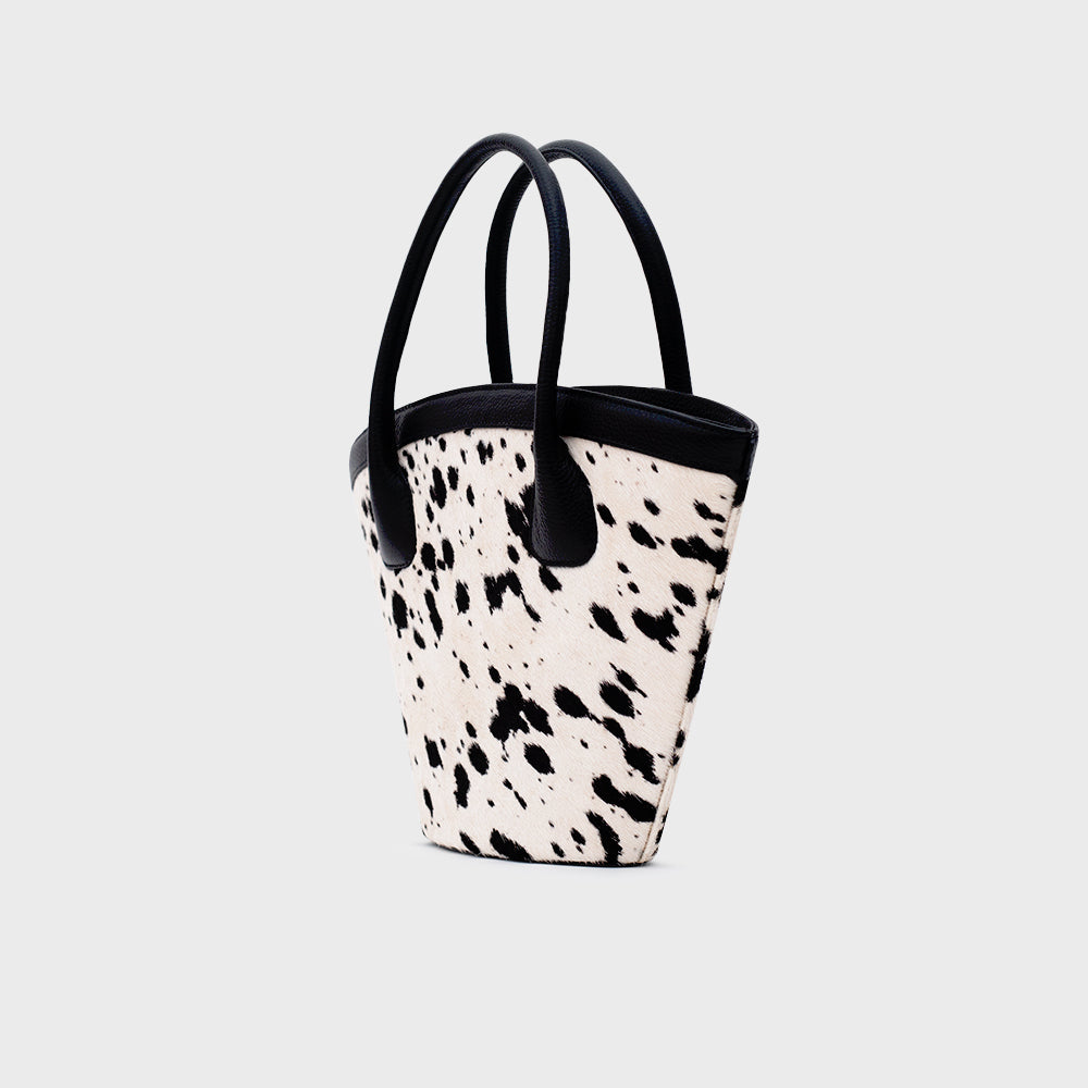 SASKIA TRAPEZE BAG HUESO NEGRO