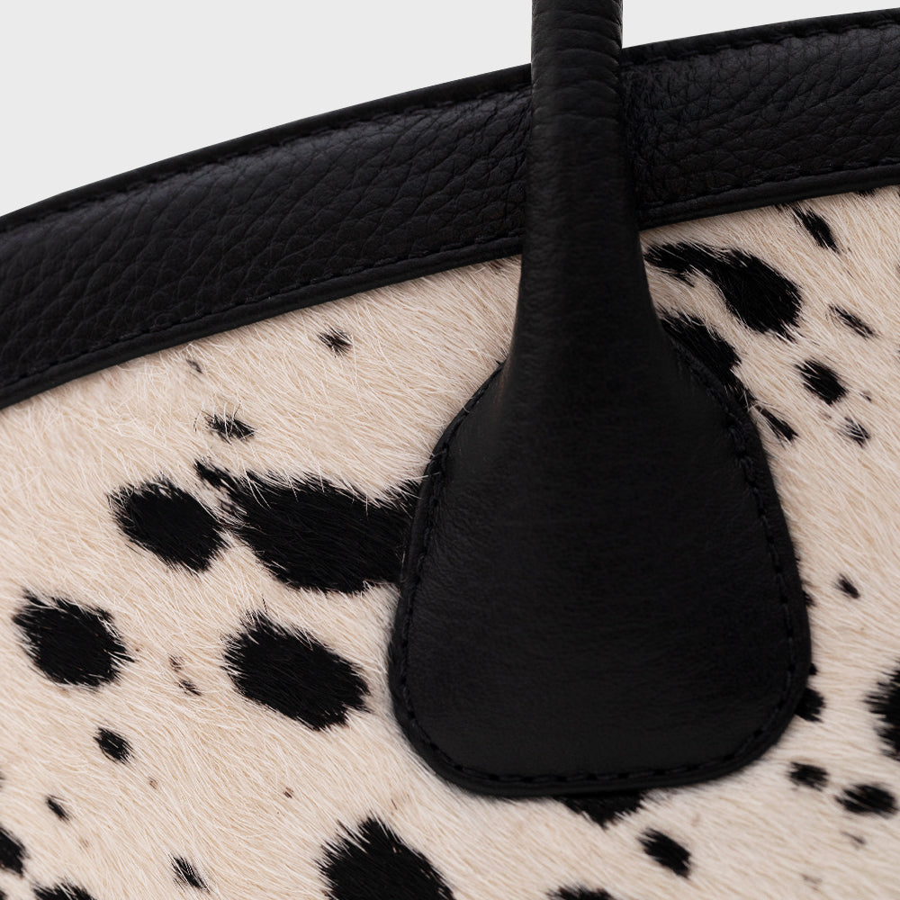 SASKIA TRAPEZE BAG HUESO NEGRO