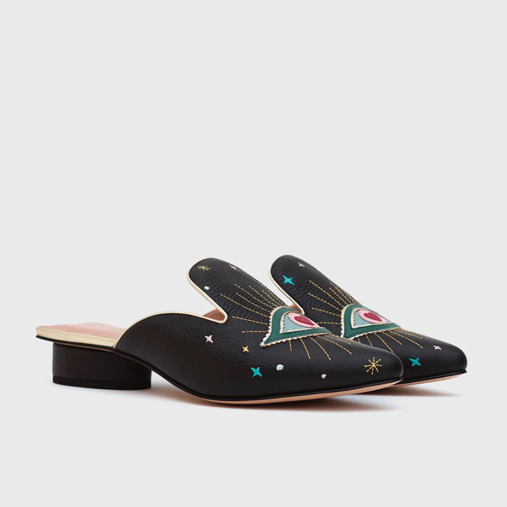 SHAZAM 2CM MULE FLAT NEGRO