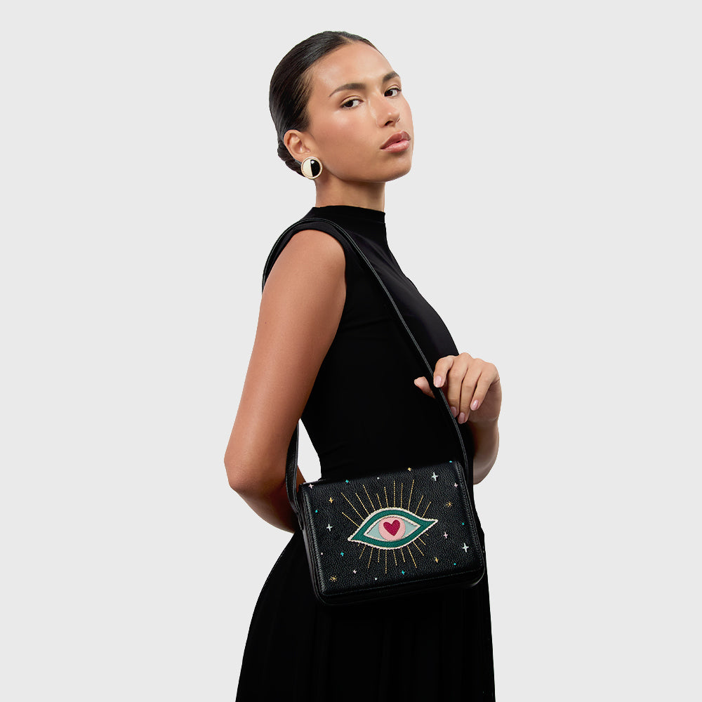 SHAZAM MINI FLAP BAG NEGRO