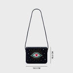 Cargue la imagen en el visor de la galería, SHAZAM MINI FLAP BAG NEGRO