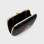 Cargue la imagen en el visor de la galería, CLUTCH PILLBOX SHAZAM NEGRO