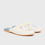 Cargue la imagen en el visor de la galería, SLIPPER JOSEPHINE BRIDE HUESO
