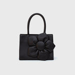 Cargue la imagen en el visor de la galería, SQUARED FLORAL BAG NEGRO
